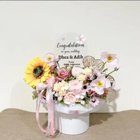 Bloom Box Akrilik Ucapan Wedding Ungaran Barat